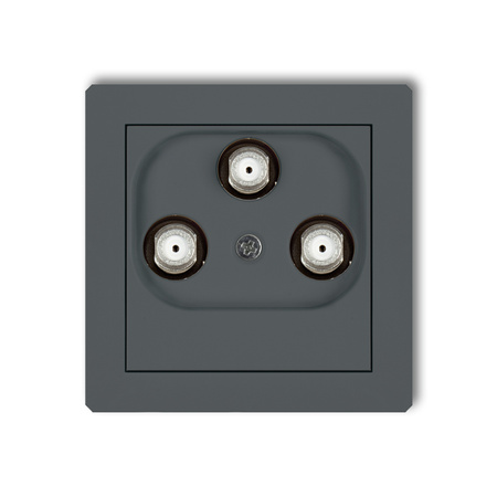 KARLIK DECO 28DGMV  Gniazdo multimedialne 3F DATA (Vectra)