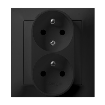 OSPEL IMPRESJA GP-2YC/33 Gniazdo podwójne z/u, niezamienność faz