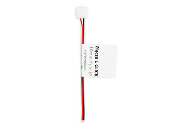 LED line® złączka do taśm LED wodoodpornych CLICK CONNECTOR pojedyncze 10 mm 2 PIN z przewodem