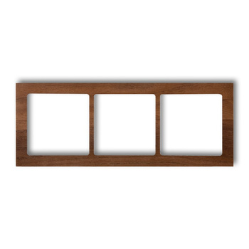 KARLIK DECO DRD-3E Ramka uniwersalna potrójne - drewno (orzech amerykański)