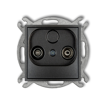 KARLIK ICON 11IG15P  Gniazdo abonenckie RTV przelotowego 15dB