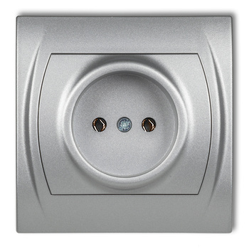 KARLIK LOGO 7LGP-1 Gniazdo pojedyncze bez uziemienia 2P (bez przesłon torów prądowych)