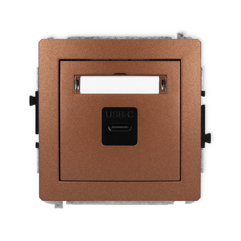 KARLIK DECO 9DGUSB-7  Gniazdo pojedyńcze  1xUSB C-C