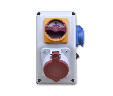 Pawbol r-box rozdzielnica budowlana 32a/5 1x250v 0/1