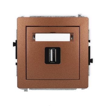 KARLIK DECO 9DGUSB-1  Gniazdo pojedyńcze  USB A-A 2.0
