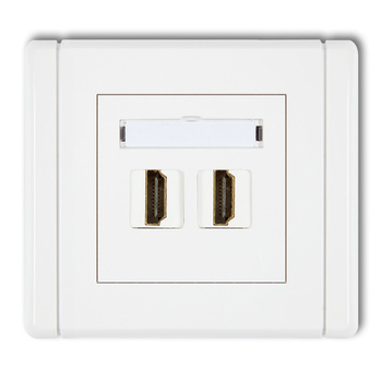 KARLIK FLEXI FHDMI-2  Gniazdo podwójne HDMI 2.0