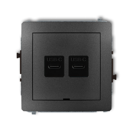KARLIK DECO 11DCUSBBO-7  Ładowarka USB podwójna  2xUSB C