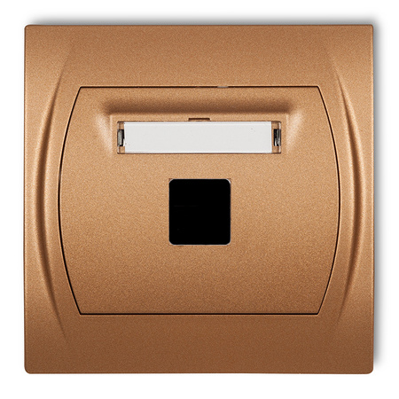 KARLIK LOGO 8LGM-1P  Gniazdo multimedialne pojedyncze bez modułu (standard Keystone)