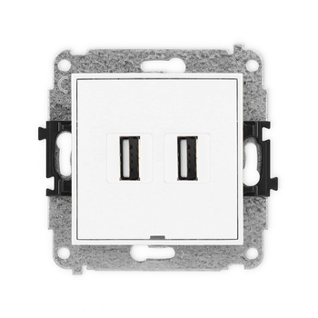 KARLIK MINI MGUSBBO-2 Gniazdo podwójne 2xUSB A-A 2.0
