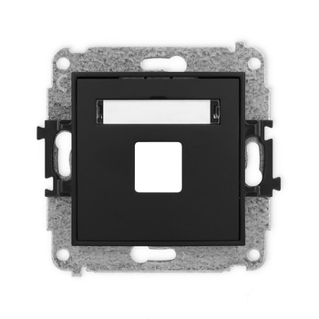 KARLIK MINI 12MGM-1P  Gniazdo multimedialne pojedynczego bez modułu (standard Keystone)