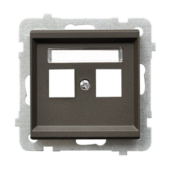 OSPEL SONATA GPK-2R/p/40 Obudowa gniazda podwójnego Keystone prosta