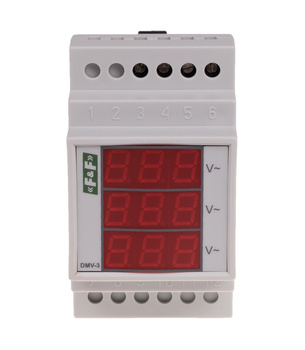 F&F Cyfrowy i trójfazowy wskaźnik napięcia DMV-3 TrueRMS