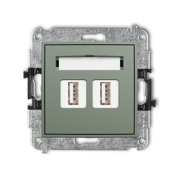 KARLIK ICON 61IGUSB-2 Mechanizm gniazda podwójnego 2xUSB A-A 2.0