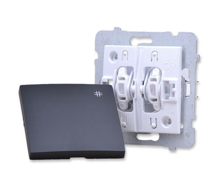 OSPEL AS ŁP-4G/m/33 łącznik krzyżowy czarny metalik