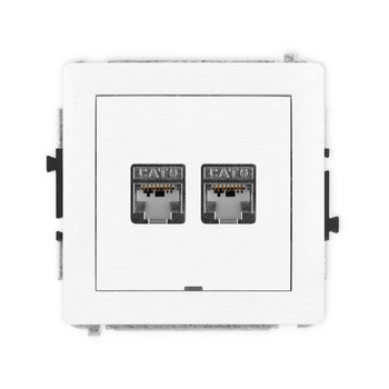 KARLIK DECO DGKBO-6  Gniazdo komputerowe podwójne 2xRJ45