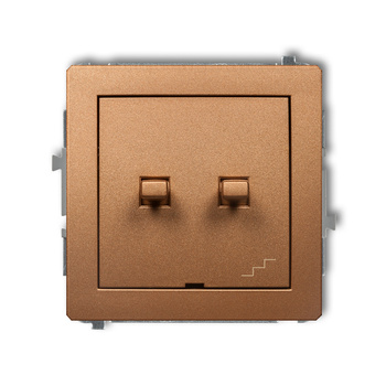 KARLIK DECO 8DWPUS-10.1 Łącznik jednobiegunowy  ze schodowym (wspólne zasilanie) w  stylu amerykańskim