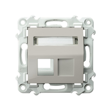 OSPEL SZAFIR GPK-1ZS/p/83 Obudowa gniazda pojedynczego Keystone skośna