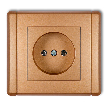 KARLIK FLEXI 8FGP-1  Gniazdo pojedyncze bez uziemienia 2P (bez przesłon torów prądowych)