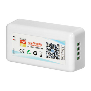 Bezdprzewodowy sterownik do taśm LED RGB Tuya, 5-24V 18A