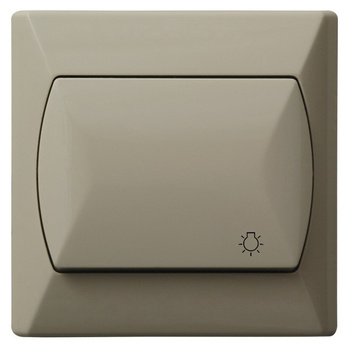 OSPEL AKCENT Łp-5A/01 Łącznik zwierny "światło" beż