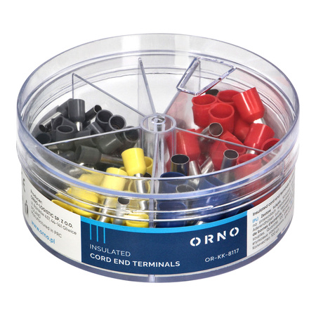 Zestaw tulejek 100 szt. 50-4mm² ; 20 - 6mm²; 20 - 10mm² ; 10 - 16mm²