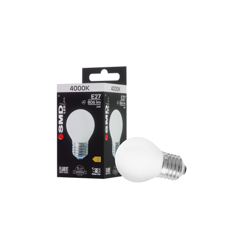 ŻARÓWKA E27 LED FILAME 6W NW ML G45 KULKA 4953