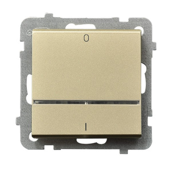 OSPEL SONATA ŁP-11RS/m/39 Łącznik dwubiegunowy z podświetleniem