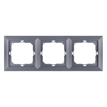 Ramka potrójna Pearl, Ra-3P, antracyt