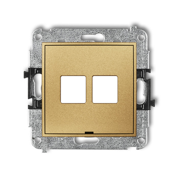 KARLIK ICON 29IGMBO-2P  Gniazdo multimedialne podwójnego bez modułu