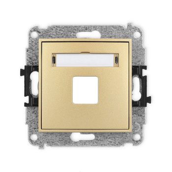 KARLIK MINI 29MGM-1P  Gniazdo multimedialne pojedynczego bez modułu (standard Keystone)