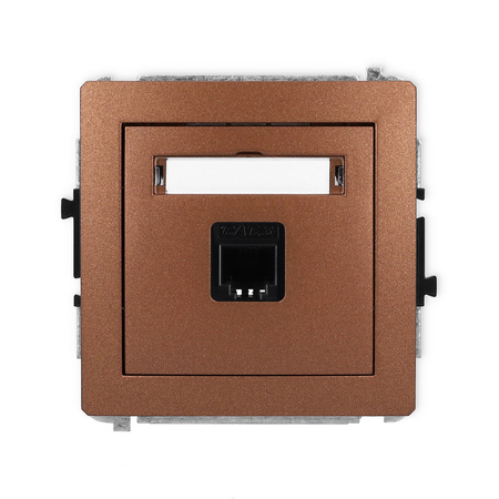 KARLIK DECO 9DGT-1  Gniazdo telefoniczne pojedyńcze  1xRJ11