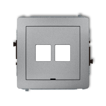KARLIK DECO 7DGMBO-2P  Gniazdo multimedialne podwójnego bez modułu