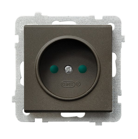 OSPEL SONATA GP-1RP/m/40 Gniazdo pojedyncze z przesłonami torów