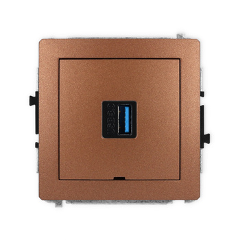 KARLIK DECO 9DGUSBBO-5  Gniazdo pojedyńcze  USB A-A 3.0