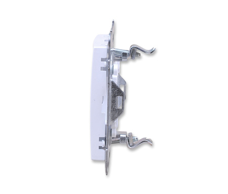 OSPEL AS GPK-2G/p/00 Obudowa gniazda podwójnego Keystone biały