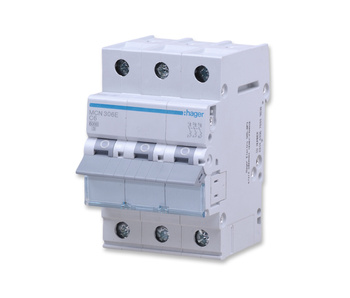 HAGER MCN306E MCB Wyłącznik nadprądowy Icn=6000A 3P C 6A