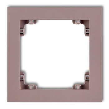 KARLIK DECO 42DR-1 Ramka uniwersalna pojedyncza z tworzywa DECO Pastel Matt