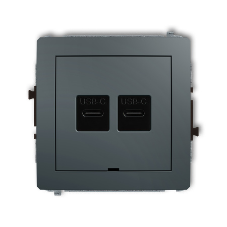 KARLIK DECO 28DCUSBBO-7  Ładowarka USB podwójna  2xUSB C