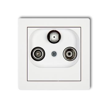 KARLIK DECO 25DGSP  Gniazdo abonenckie RTV-SAT przelotowego 10dB