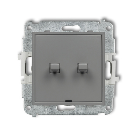 KARLIK ICON 27IWPUS-33.1 Łącznik podwójny schodowego w stylu amerykańskim (dwa klawisze bez piktogramów)