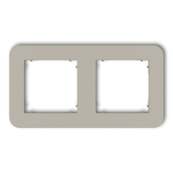 KARLIK MINI 60MRTZ-2 Ramka uniwersalna podwójna zaokrąglona z tworzywa