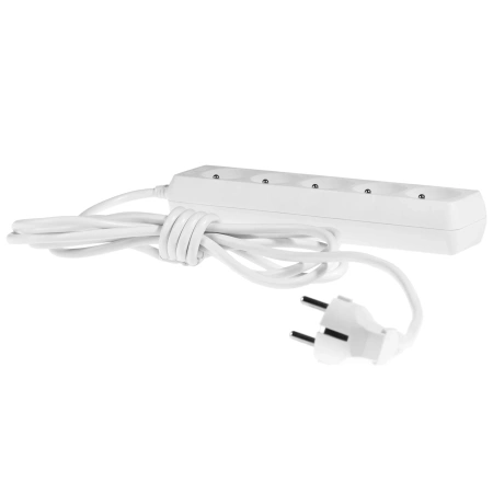 Plastrol Przedłużacz z pięciokrotnym gniazdem wtyczkowym ECO W-97488