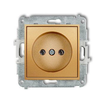 KARLIK MINI 29MGP-1  Gniazdo pojedyńcze  z uziemieniem 2P+Z (bez przesłon torów prądowych)