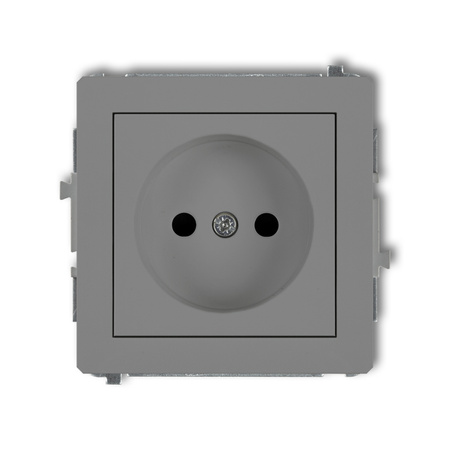 KARLIK DECO 27DGP-1p Gniazdo pojedyńcze bez uziemienia 2P (przesłony torów prądowych)