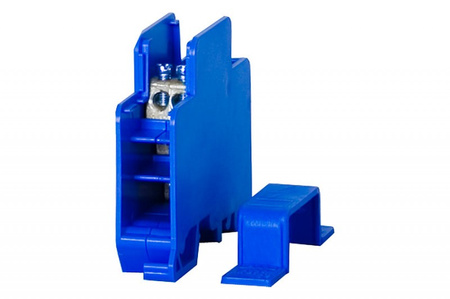 F-ELEKTRO F2.0123 Blok rozdzielczy jednobiegunowy 60A-korpus niebies