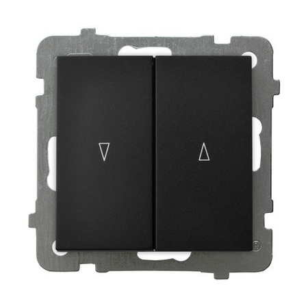 OSPEL AS ŁP-7GB/m/33 Łącznik żaluzjowy z blokadą mechaniczną czarny mat