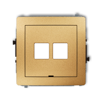 KARLIK DECO 29DGMBO-2P  Gniazdo multimedialne podwójnego bez modułu