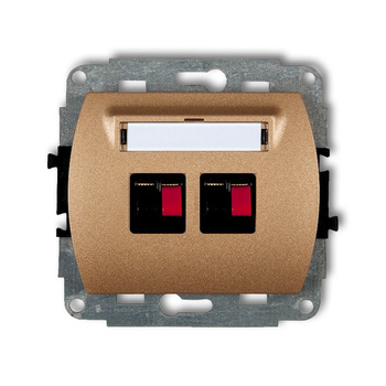 KARLIK TREND 8GG-2  Gniazdo głośnikowe podwójne