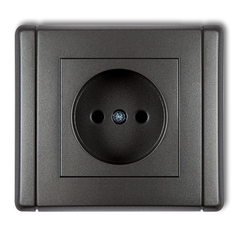 KARLIK FLEXI 11FGP-1p  Gniazdo pojedyncze bez uziemienia 2P (przesłony torów prądowych)