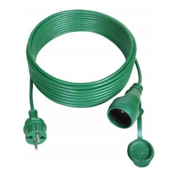 Plastrol Przedłużacz T-00157 Z jednokrotnym gniazdem 10m IP44 zielony